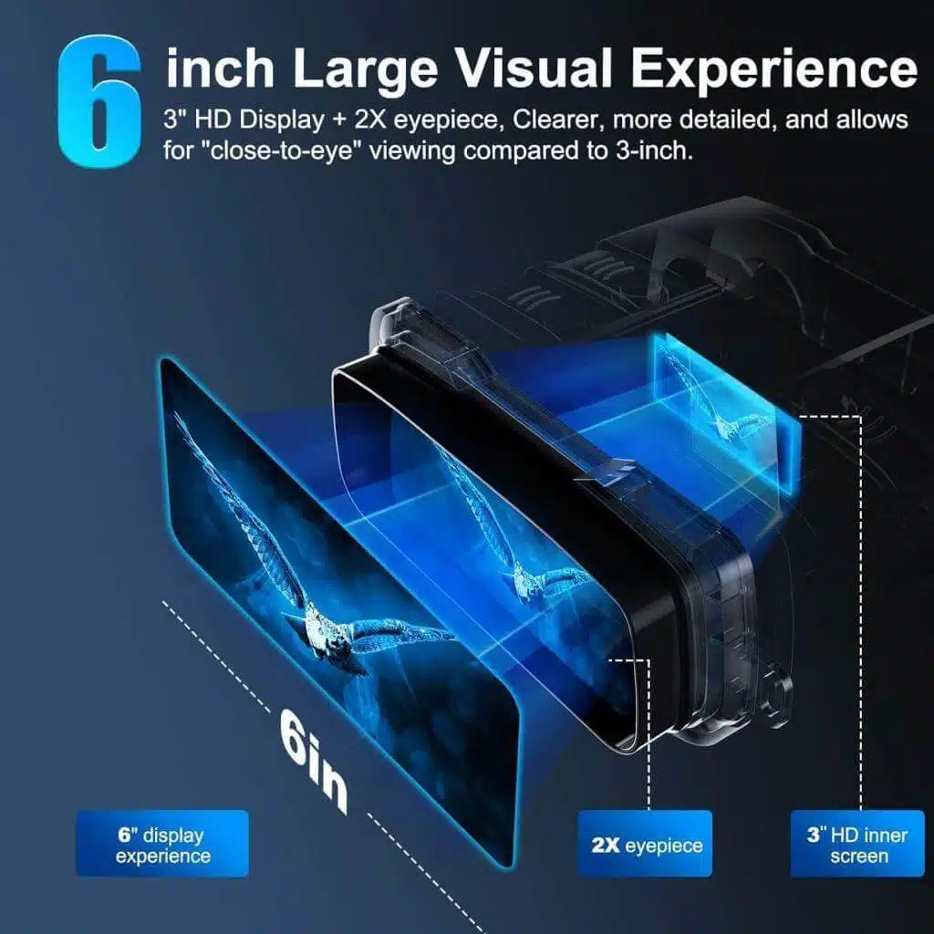 6-inch Large Visual Experience in VABSCE Night Vision Binoculars