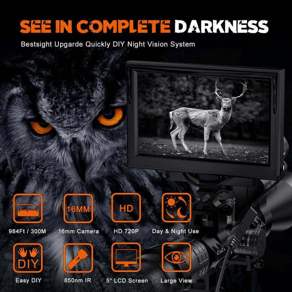 bestsight night vision rifle scope see in complete darkness