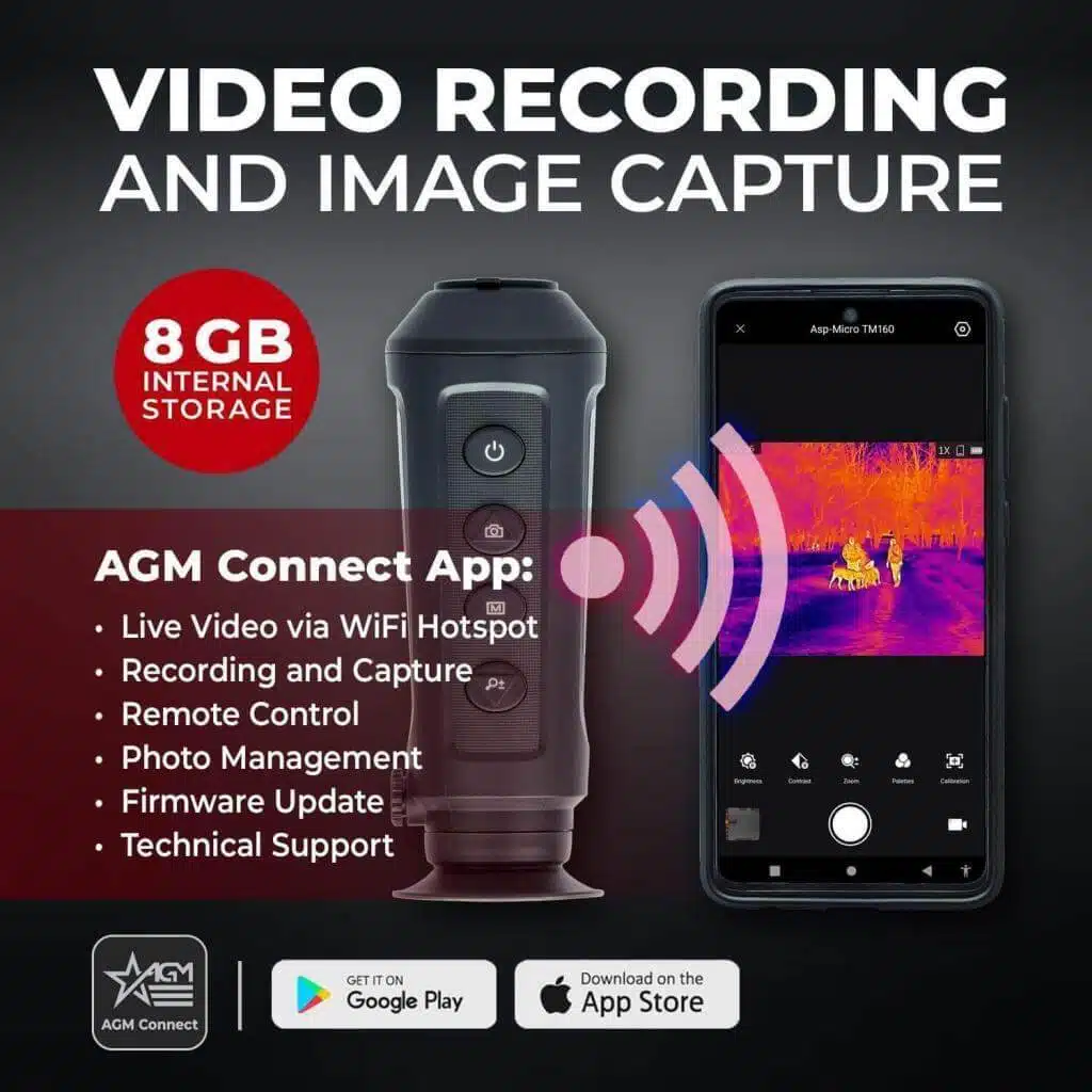 video recording image capture agm thermal monocular