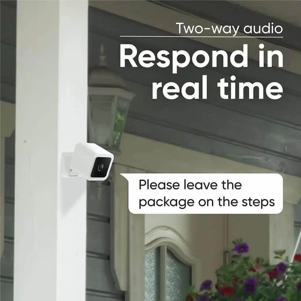 Two-way Audio: "Respond in Real Time" Feature