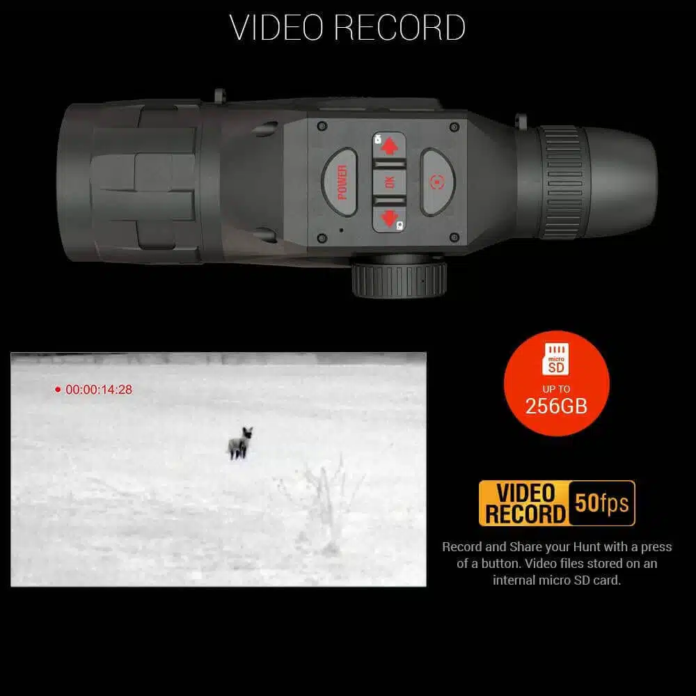Video Recording Features for Night Vision Device