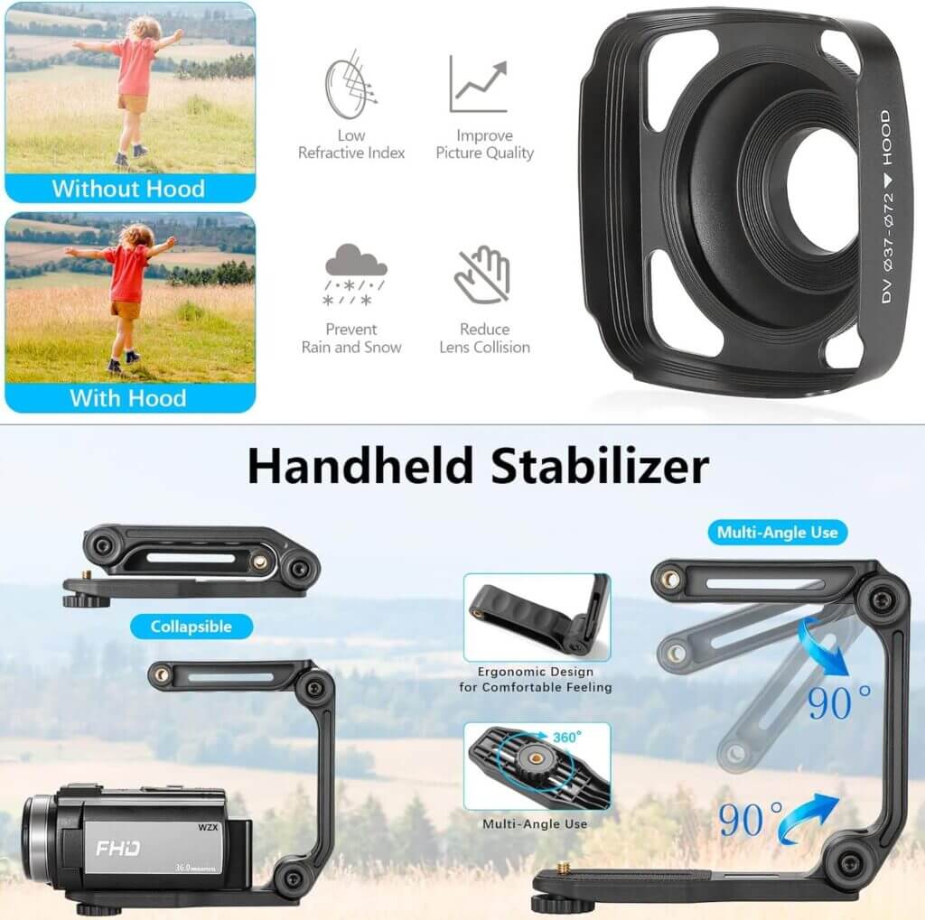 WZX Camcorder with DV Ø37-072 HOOD