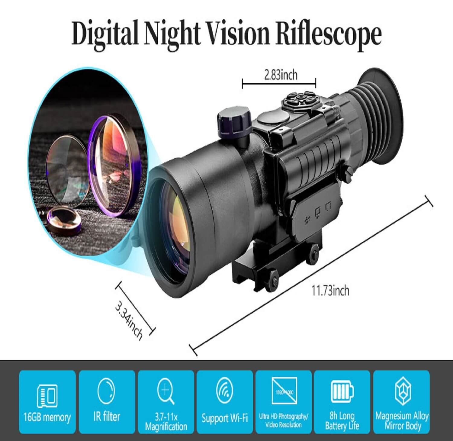 GOYOJO Digital Night Vision Scope: Ideal for hunting